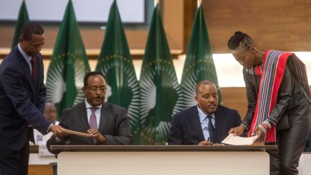 Ethiopian leaders sign a peace deal to end the Tigray War.
